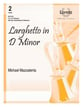 Larghetto in D minor Handbell sheet music cover